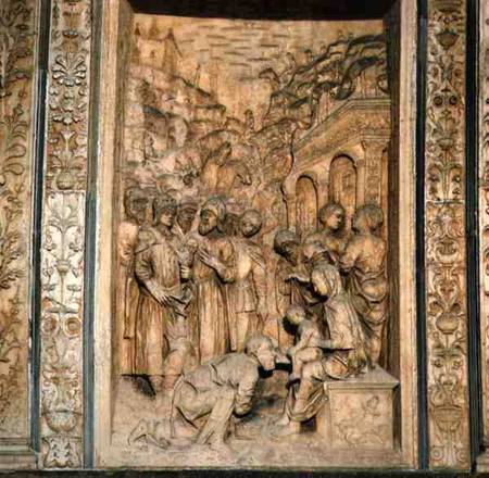 Relief panel of the Adoration of the Magifrom the church exterior od Anonymous