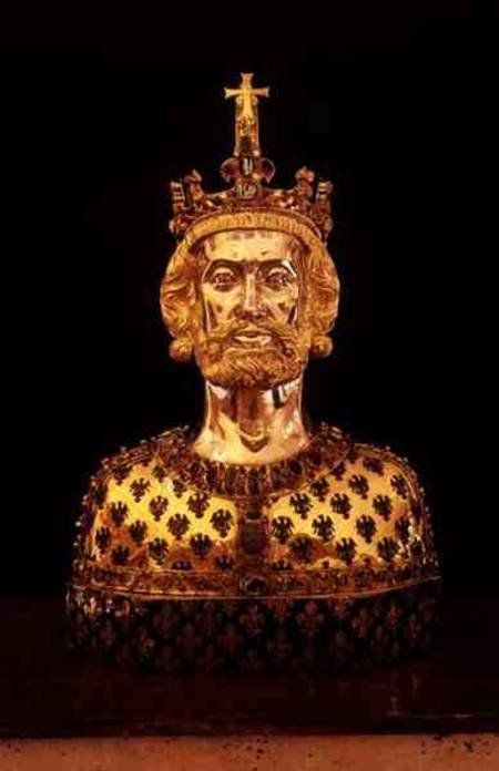 Reliquary of Charlemagne (742-814)from the Treasury of Aachen Cathedral od Anonymous