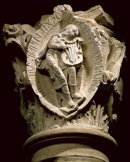 'The Sounds of Music'column capital from the ambulatory at Cluny od Anonymous