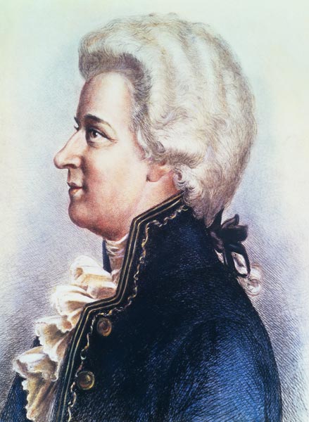 Portrait of Mozart od Anonymous