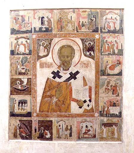 St.Nicholas with scenes from his lifeRussian (Tver) od Anonymous