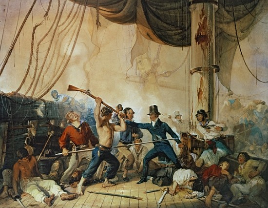 The Melee on Board the Chesapeake od Anonymous