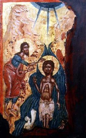 The Baptism of Christ (fragment of)Macedonian icon