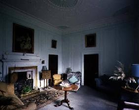 Belle Isle, Windermere: the drawing room with its neo-classical frieze of musical instruments