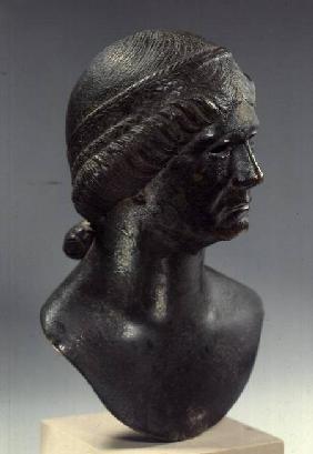 Bronze head of a woman, sometimes identified as Marciana,Roman
