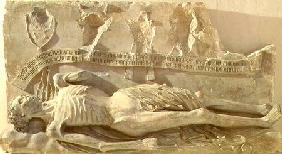 The Decaying Corpse, fragment from the tomb of Cardinal Jean de La Grange (fl.1358-d.1402) from the