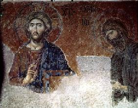 Deesis Christ with St. John the Baptist detail
