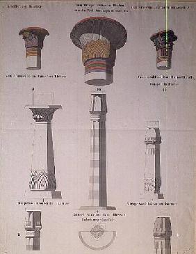 Egyptian order of columnsstudy