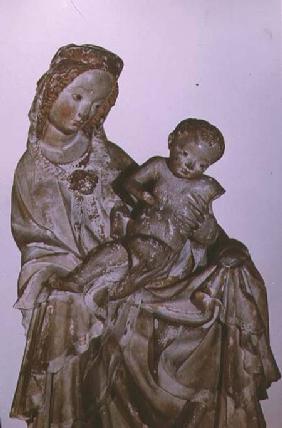 Madonna and Child, known as the Krumauer Madonna, Austrian,possibly made in Prague