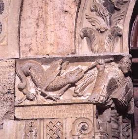 St. Michael slaying a dragondetail of the east portal