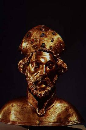 Reliquary bust of St. John Cassian (360-c.435), Romanian monk and theologian