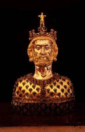 Reliquary of Charlemagne (742-814)from the Treasury of Aachen Cathedral