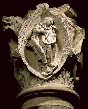 'The Sounds of Music'column capital from the ambulatory at Cluny