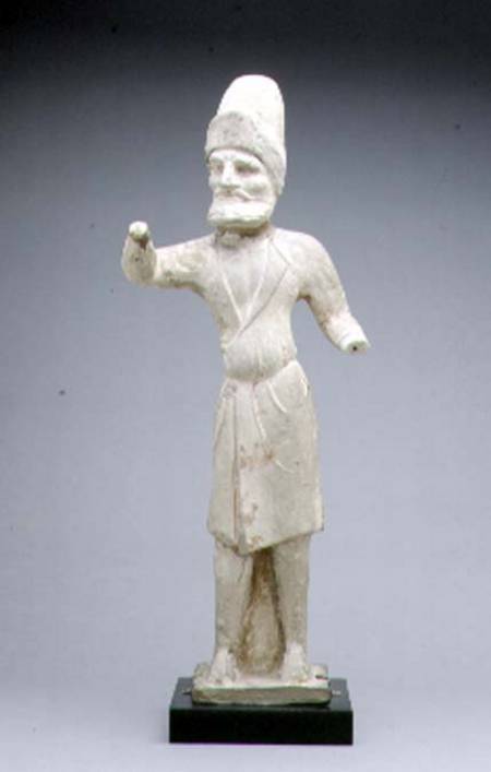Tomb figure of a groom or merchant, Chinese,Tang Dynasty od Anonymous