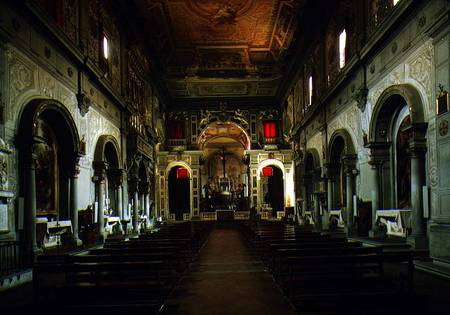 View of the interior looking towards the altar od Anonymous
