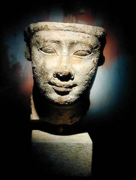 A Votive Headfrom the Egyptian Ptolemaic Period od Anonymous
