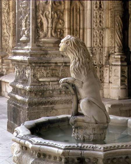 Votive Lion in the Cloisters od Anonymous