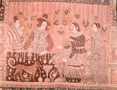 Wall hanging showing early traders to IndiaIndian od Anonymous