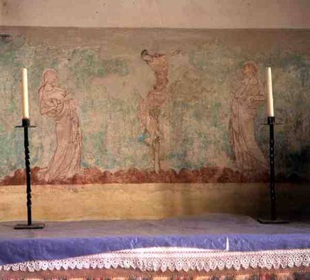 Wall painting depicting the Crucifixion od Anonymous