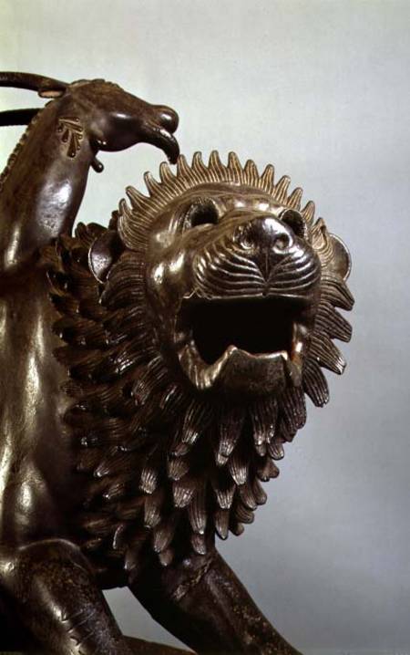 The Wounded Chimera of Bellerophondetail of the head od Anonymous