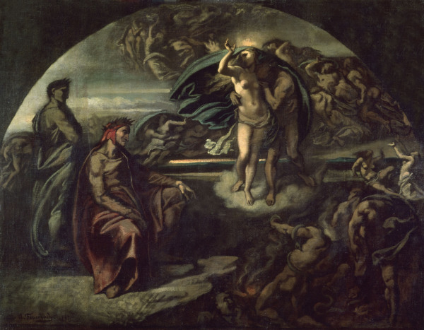 Dante & Virgil in Underworld od Anselm Feuerbach