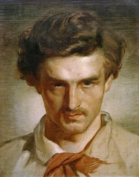 Anselm Feuerbach, Self-portrait as youth od Anselm Feuerbach