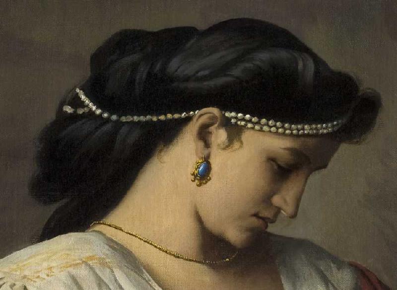 Medea (Detail: Kopf der Medea) od Anselm Feuerbach