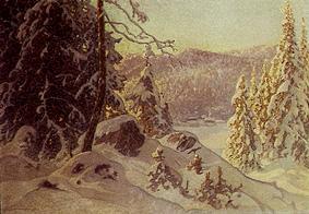 (a cold winter morning frosty vintermorgon) od Anselm Schultzberg