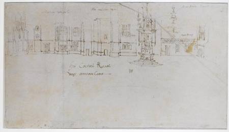 The Fountain Court, Hampton Court Palace od Anthonis van den Wyngaerde