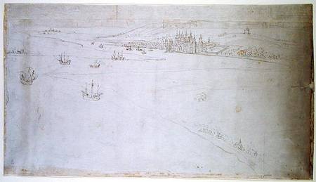 Greenwich, from 'The Panorama of London' od Anthonis van den Wyngaerde