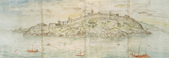 Panoramic View of Tarragona, Spain  and od Anthonis van den Wyngaerde