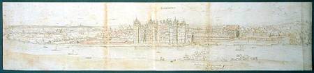 Richmond Palace from Across the Thames, 1562 (pen od Anthonis van den Wyngaerde