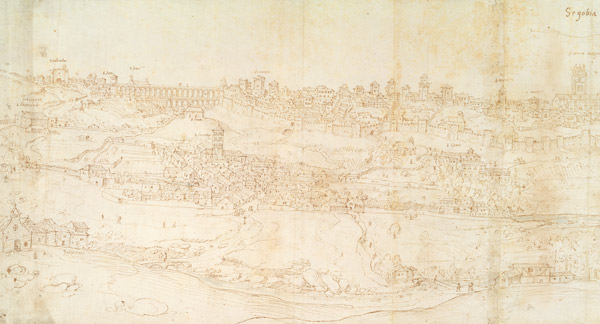 View of Segovia od Anthonis van den Wyngaerde