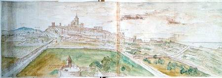 View of Tarragona od Anthonis van den Wyngaerde