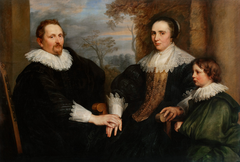 Portrait of the Antwerp Merchant Sebastiaen Leerse and his Family od Anthonis van Dyck