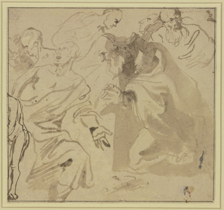 Studienblatt: Sieben Heilige od Anthonis van Dyck