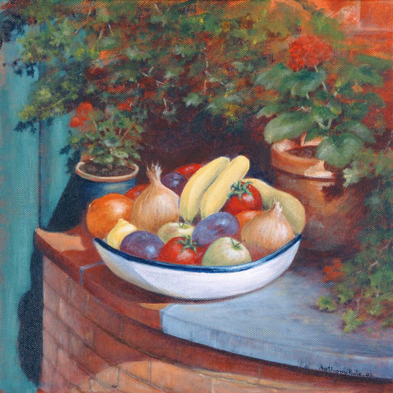 Fruit and Veg al Fresco, 2003 (acrylic)  od Anthony  Rule