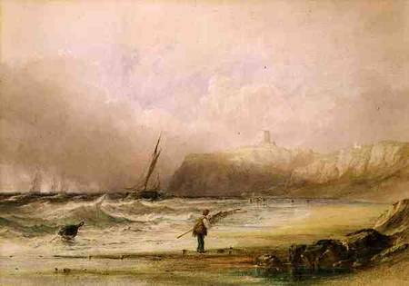 A Breezy Day at Scarborough (watercolour) od Anthony Vandyke Copley Fielding