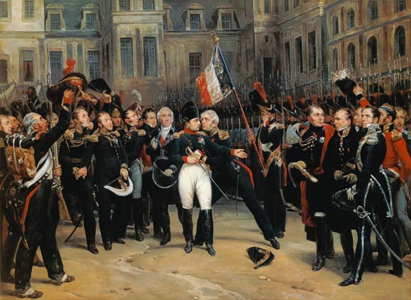 Napoleon I (1769-1821) Bidding Farewell to the Imperial Guard in the Cheval-Blanc Courtyard at the C od Antoine Alphonse Montfort
