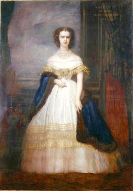 Marie-Clotilde Therese Louise (1843-1911) Princess of Savoy od Antoine Auguste Ernest Herbert or Hebert