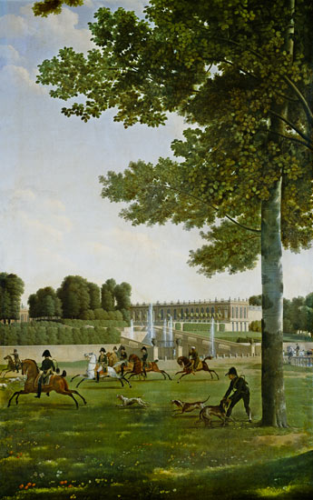 The Open Space in Front of the Grand Trianon od Antoine Bidauld