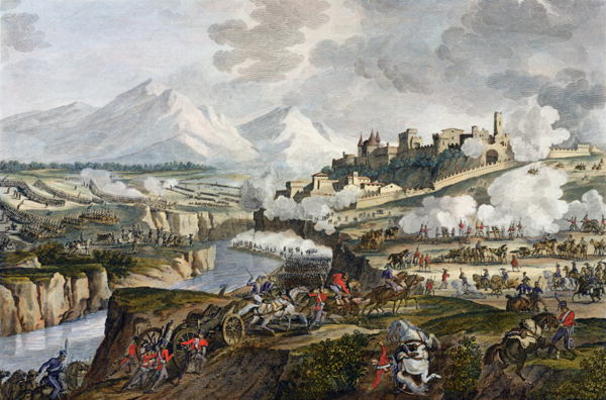 The Battle of Roveredo, 18 Fructidor, Year 4 (September 1796) engraved by Jean Duplessi-Bertaux (174 od Antoine Charles Horace Vernet