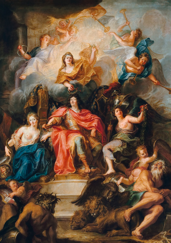 The glorification of Louis XIV od Antoine Coypel