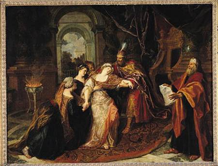 Esther before Ahasuerus od Antoine Coypel
