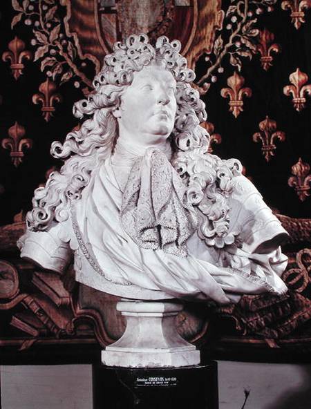 Bust of Louis XIV (1638-1715) od Antoine Coysevox