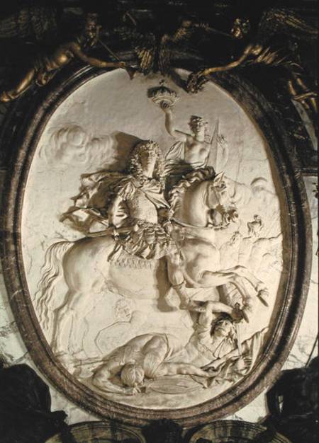 Equestrian portrait of Louis XIV (1638-1715) from the Salon de la Guerre od Antoine Coysevox