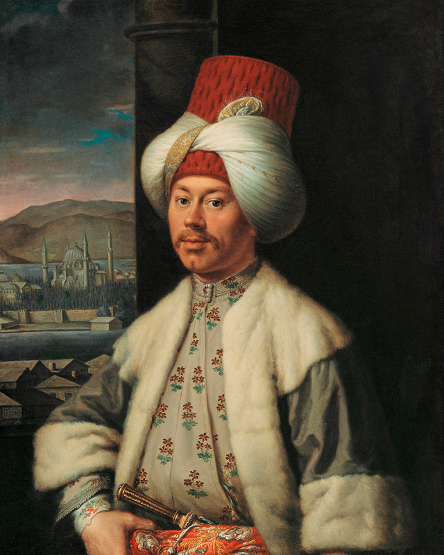Portrait of An European in Turkish Costume od Antoine de Favray