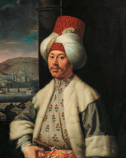 Portrait of An European in Turkish Costume
