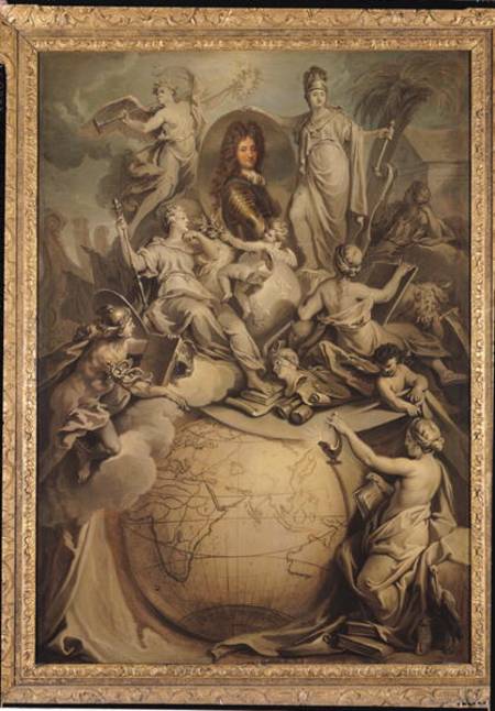 Allegory of Philippe II (1674-1723) Duke of Orleans od Antoine Dieu