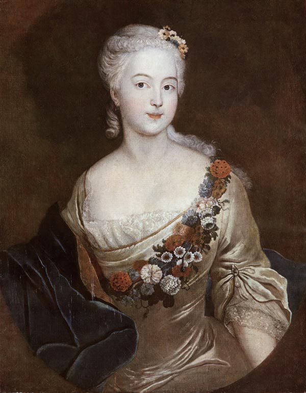 Wilhelmine of Bayreuth od Antoine Pesne